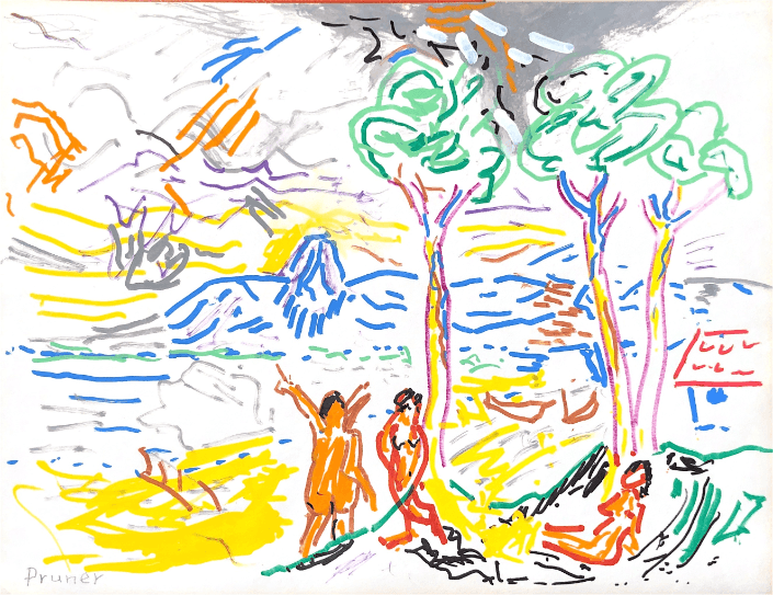 Midday heat on the beach